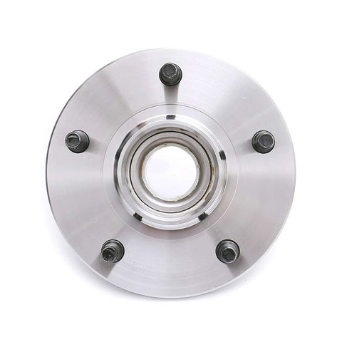 Front Wheel Bearing Hub Assembly For 2000 2001 Dodge Ram 1500 2WD 5 Lug Front Position Left Or Right Fits OE Quality ISO Certified Ready To Install Bolt On Replacement - front view of component