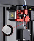 PTFE Teflon Tubing 6mm ID X 8mm OD White Translucent Hose installed on Bowden 3D printer for smooth filament feed