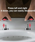 Installation guide for Slick Silver Glitter Toilet Seat For Oval And Elongated Bowls Featuring Heavy Duty Soft Close Lids and Non Slip Grip Bolts.