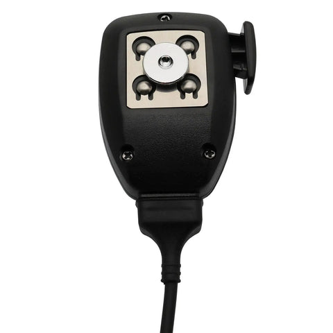 Back view of Handheld Speaker With Mic Hanger For Kenwood Radios 8 Pin RJ45 Compatible with TK-630 and other models