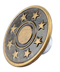 Metal button from 80 Piece Jeans Button Kit With 17mm Metal Snaps In 8 Styles Replacement Set For Jeans Denim Jackets