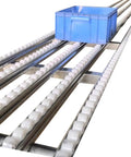 Workhorse Light Duty Conveyor System For Warehouses And DIY Projects With Industrial Grade Rollers And Sliding Rails, unloading pulleys, steel frame