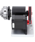 Built Like A Tank Cnc Fourth Axis Rotary Module Kit With High Torque 42 Stepper Motor and four to one belt drive with chuck.