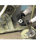 Installation of One Way Bearing 6005 ND14 2RZ for washing machines showing chassis and new bearing placement.