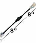 Outdoor 120V Heat Cable Controller Thermostat Weatherproof, 16 inch long extension cord with plugs at both ends, UL Listed.