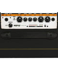 Top view of Crush 35RT 35W 10 Inch 2 Channel Guitar Amp and Speaker Combo with cab sim and headphone output in black