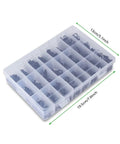 1260 Piece Metric Bolt Kit With M2 M3 M4 Hex Socket Cap Screws In 4mm To 30mm Lengths in transparent storage case