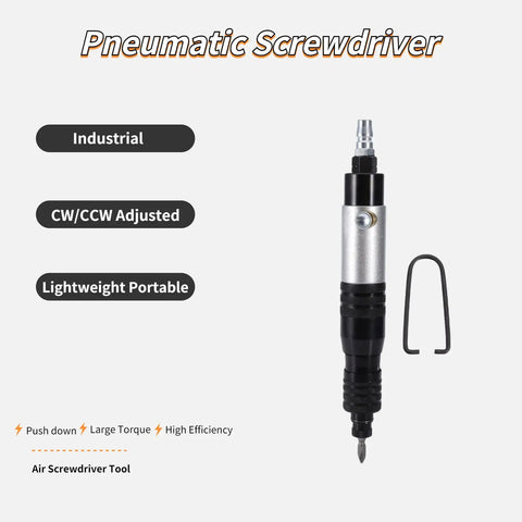 Beefy Portable Pneumatic Screwdriver For Quick Fastening And Dismantling Screws, Lightweight Air Powered Tool, shown upright