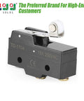 Micro Limit Switch For EZGO TXT Golf Cart Direction Selector With Roller, 3 Terminal, 15 Amp, black housing