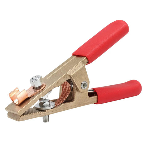 Heavy Duty 300A Welding Ground Clamp With Solid Brass Construction And Wide 45mm Jaw Opening For Secure Slip Free Grip