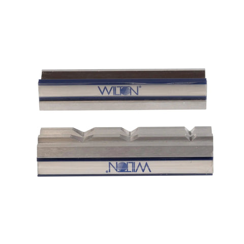 Built Like A Tank 4 Inch Magnetic Prism Vise Jaw Pads With Durable Synthetic Rubber Surface And Premium Aluminum Frame for clamping.