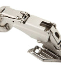 Close-up of Clip On Lazy Susan Corner Hinge 165 Degree Concealed Self Closing Cabinet Hardware with Face Frame Base Plate for doors
