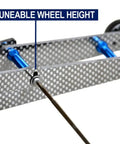 Dr10 Wheelie Bar Set 12 Inch Carbon Fiber and Alloy Adjustable for RC Cars and Trucks ETK1962 with adjustable wheel height