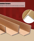 100 Pack Cardboard Corner Protectors And Edge Guards For Shipping Reinforce Boxes With Recycled Pallet Corner Blocks, showing rounded corners.