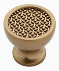 Champagne Bronze One And One Eighth Inch Industrial Cabinet Drawer Knob Built Tough Metal Construction With Screws Included For Easy Install
