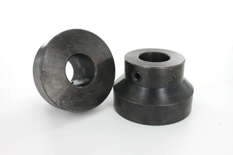 45 Degree Step Dies For Bead Roller With 22mm Shaft, Heavy Duty Tool Steel Beading Dies for auto body projects, front view