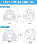 Two Pack Replacement Nasal Cushion For AirFit N20 Medium Compatible With Original AirFit N20 Frame And Elbow size comparison