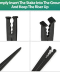 100 Pack Quarter Inch Drip Irrigation Stakes Plastic 5.68 Inch Barb Connector close-up details and installation guide
