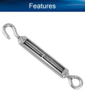 Pack Of Ten Top Shelf M5 Turnbuckle Hooks And Eyes crafted from rust proof 304 stainless steel with hook and eye design.
