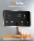 Touchscreen panel of 20 Bar Espresso Machine With Milk Frother And Touchscreen 1350W Power for easy temperature adjustments
