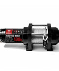 Heavy Duty Electric Winch With Steel Cable 4500 Lb Pulling Power For Atv Utv Trailer, 12V DC Motor Auto Brake recovery gear showcased.