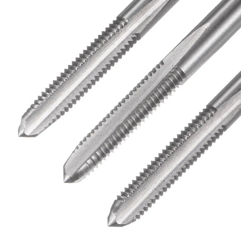 Badass 3 Piece M4 Metric Hand Tap Set For Dead Straight Threading And Smooth Metal Work Right Hand High Speed Steel Taper Plug