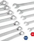 Heavy Duty 450 Piece Drive Socket Set With Quick Release Ratchet Wrench Includes Half Inch Quarter Inch And Three Eighths Inch Drives Chrome Finish For Rust Resistance Metric And Imperial Spanners And Bits Kit For Car Repair And DIY Mechanics showing various chrome spanners on white background