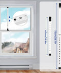 Heavy Duty Adjustable Window And Sliding Door Security Bar Anti Lift Safe For Children Indoor Use, Portable Iron Construction