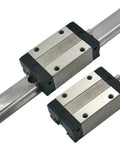 EGH15 CNC Linear Rail Kit 300mm Length 15mm Square Guide Rail with 2 EGH15 CA Carriage Blocks, solid steel construction shown