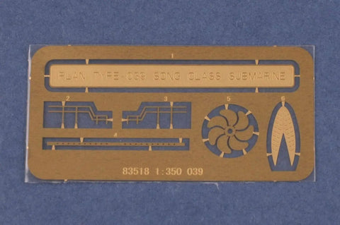 1:350 Scale Song Class Submarine Model Kit photo-etched details for hobbyists 14 plus seeking realistic detailing