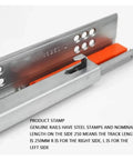 Heavy Duty Side Mounted Ball Bearing Drawer Slides Featuring Slick Push To Open Action Rock Solid Cabinet Runners Built Tough for 12 Inch Length.