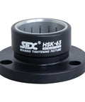 Built Tough HSK63 Needle Roller Bearing Tightening Fixture For CNC Tool Holders black steel housing with precision fit for 63mm bores.