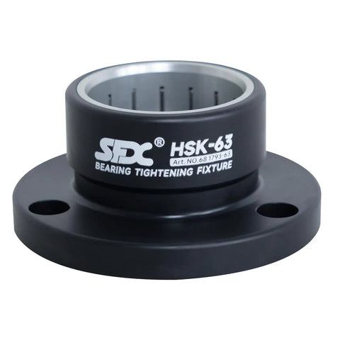 Built Tough HSK63 Needle Roller Bearing Tightening Fixture For CNC Tool Holders black steel housing with precision fit for 63mm bores.