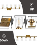 Two Light Chrome Wall Sconce Vanity Light With Bubbled Glass Shades And Metal Base Industrial Style Mount For Bathroom Mirror Hallway And Kitchen Lit Soft Glow For Any Space