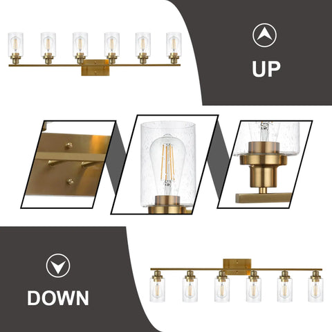 Three Light Vanity Over Mirror Bath Light In Chrome With Bubbled Glass Shades Indoor Wall Sconce installation options