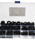 Go To Nylon Flat Washer Kit 700 Pcs M2 And Up Metric Assorted Sizes For Home Auto And Marine Electrical Projects With Precise Inner And Outer Diameters And Versatile Heavy Duty Installations, black nylon washers in organizer case