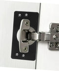 Stainless Steel Hinge Repair Kit Two Pack Durable Mending Plates For Cabinet Doors And Wardrobes Quick Installation Hinge Cup Plate