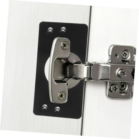 Stainless Steel Hinge Repair Kit Two Pack Durable Mending Plates For Cabinet Doors And Wardrobes Quick Installation Hinge Cup Plate