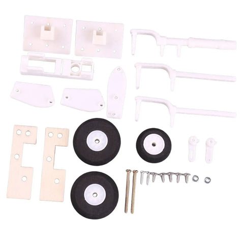 RC Airplane Landing Gear Kit With Shock Absorbing Nylon Fittings, Kickin Lightweight High Performance Direct Replacement parts