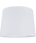 White Linen Empire Lamp Shade With Brass Spider Fitter Transitional Style 14 Inch Top 16 Inch Bottom 12 Inch Slant Height Harp Attachment Ready For Harp Lamps