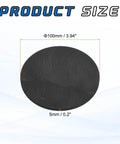 Round Graphite Block Disk Ingot Pro Grade Graphite Electrode Plate 100 By 5 mm For Melting Casting And Electrolysis, Front View