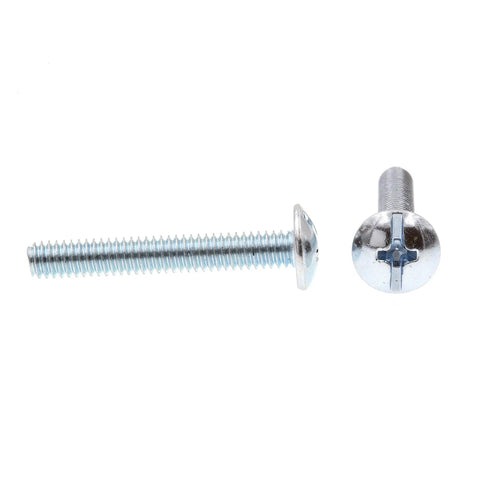 Sweet Truss Head Machine Screws Featuring Phillips And Slotted Combination Drive Thread Size 8 32 By 1 18 Inches two screws side by side