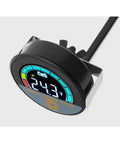 Digital Multimeter With Color LCD Display And Battery Voltage Monitor Splashproof Volt Meter For Motorcycle E Bike And Car Supports Li Ion Lead Acid And LiFePO4 Batteries Accurate Readouts For Battery Capacity And Health