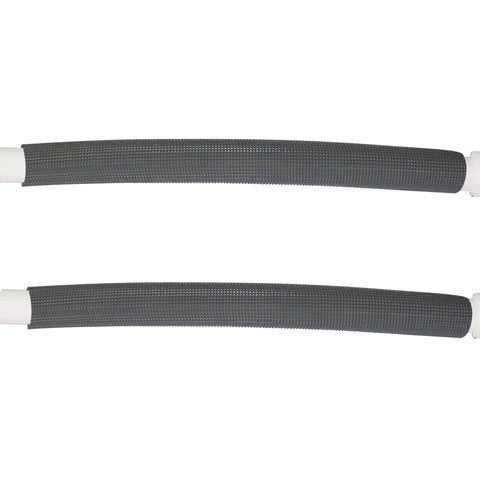 Pipe Insulation Tubing 1 Inch By 3 Eighth Inch Heat Preservation Insulated 6 Foot Length Two Handle Grips All Black Great For Hot Or Cold Pipes
