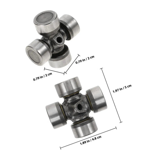 Super Tough Universal Joint For Rear Driveshaft U‑Joint Replacement Fits Atvs With Smooth Handling And Heavy Load Capacity Reliable Metal Shaft Coupling For Off Road Chassis, 2 cm steel joint