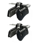 Go-To 4-Piston Brake Pad Replacement Set For Zoom HB-876 And HB-876E Semi-Metallic Disc Pads front view