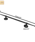 Mystic Colonial Cast Iron Door Handle Handforged Antique Pull 30 Inch for Castle Gates and Heavy Doors