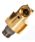 Beefy Brass Rotary Joint Swivel Union 1 Inch 360 Degree Water Oil Air Swivel Coupling Left Thread Universal Connector For Hydraulics Piping And Construction Machinery, brass fitting close-up
