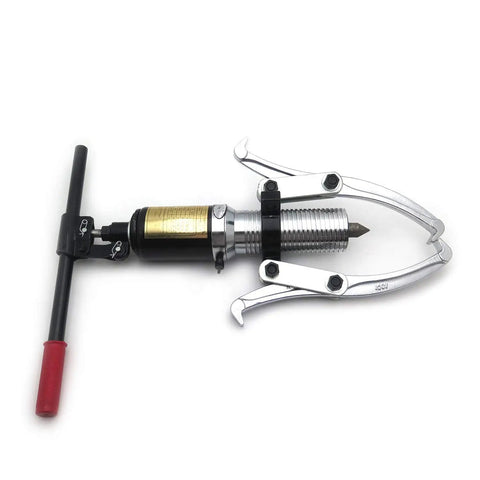 Heavy Duty 5 Ton 3 Jaw Hydraulic Gear Puller With 360 Degree Flexibility close-up view for wheel hubs and bearings repair