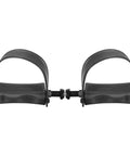 Non Slip Exercise Bike Pedals With Straps Half Inch Spindle, 12.7mm Spindle, Black, Adjustable Toe Straps For Indoor Stationary And Outdoor Cycling